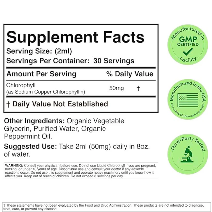 Liquid Chlorophyll, Body detox